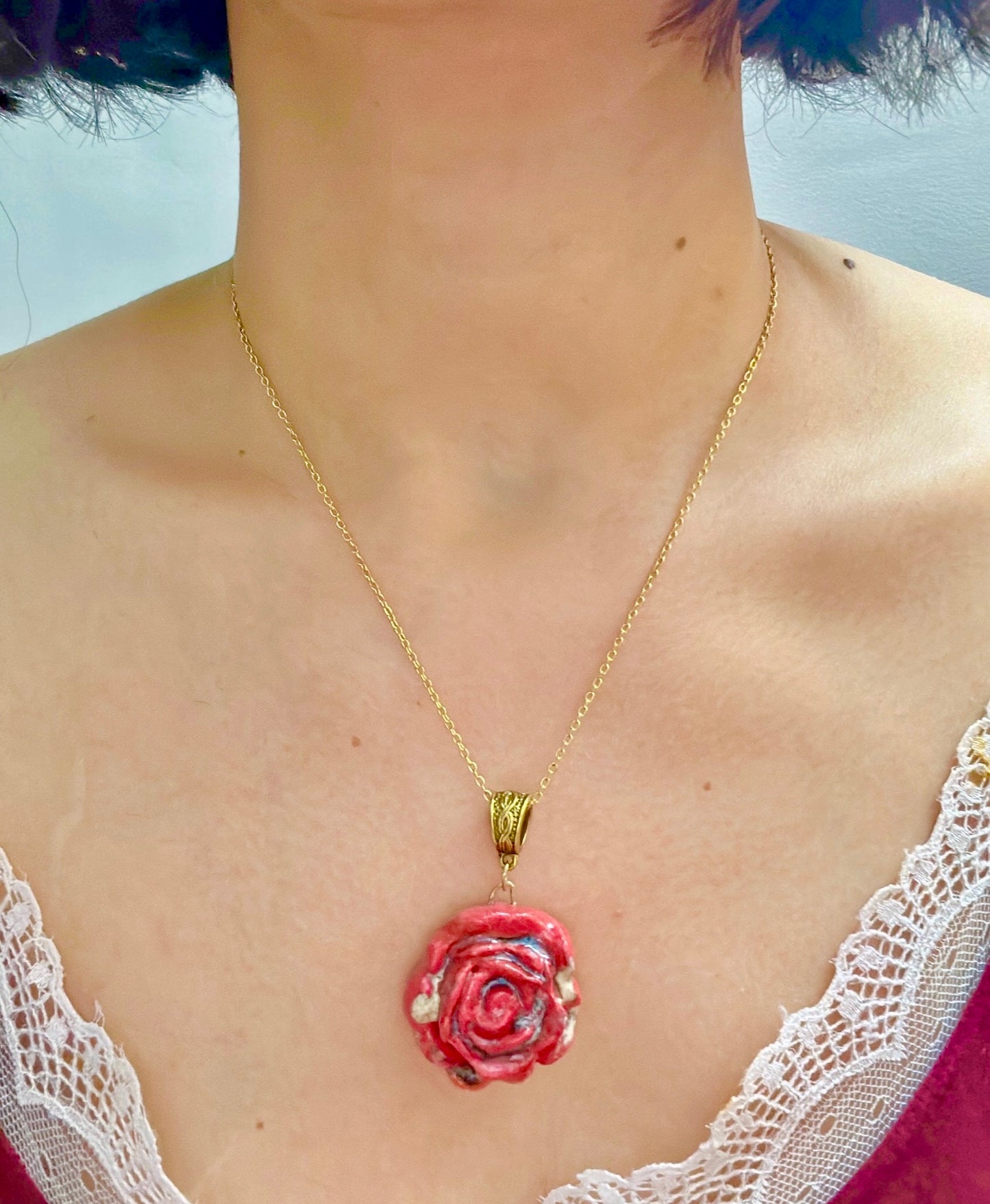 Beautifully Handmade Ceramic Necklace