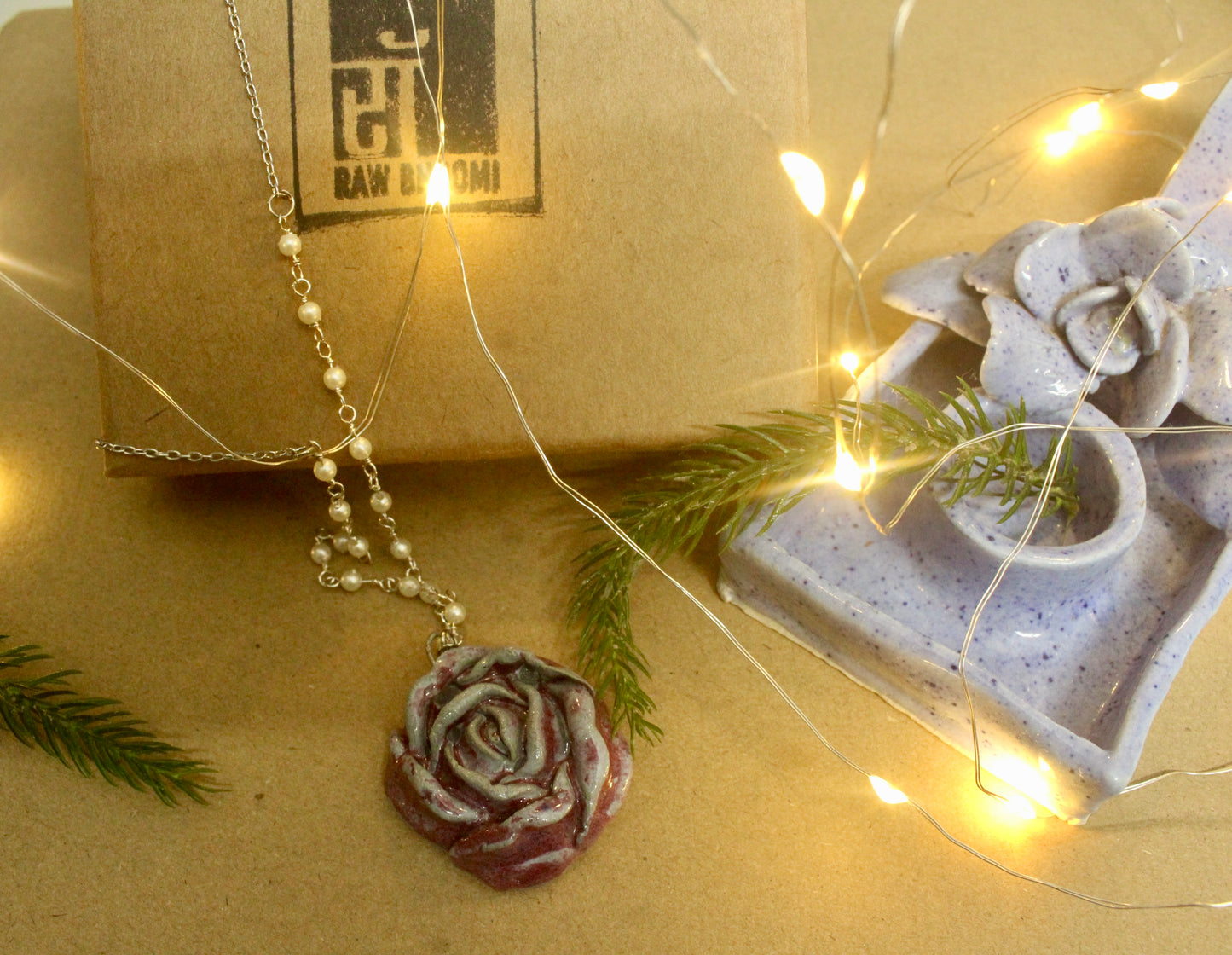 Beautifully Handmade Ceramic Necklace