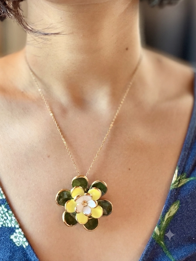 Diya Handmade Porcelain Necklace