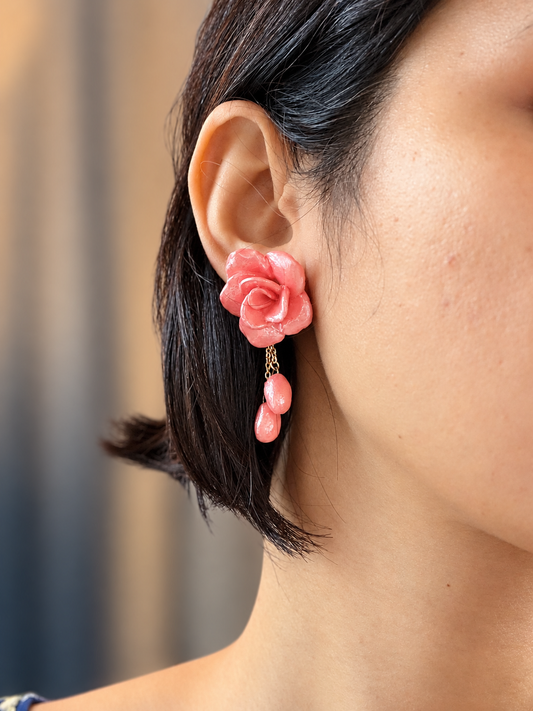 Kiran Iridescent Handmade Porcelain Earrings