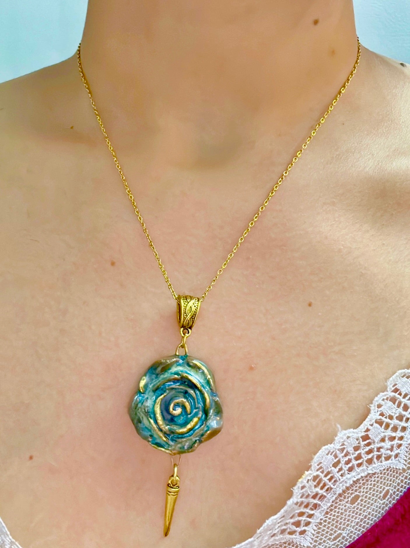 Beautifully Handmade Ceramic Necklace