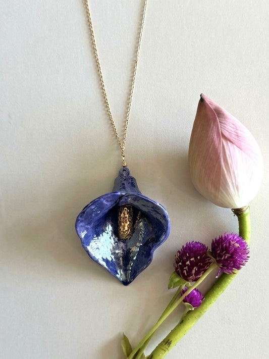 Gauri Iridescent Handmade Porcelain Necklace